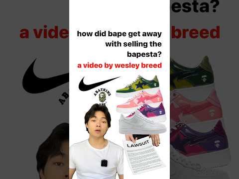 How did Bape get away with selling the Bapesta? | #fashion #bape #nike #bapesta #japanesefashion