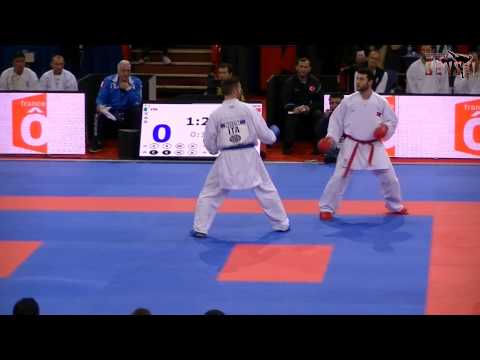Turkey vs Italy - Usda vs Maestri - 21st WKF World Karate Championships Paris Bercy 2012