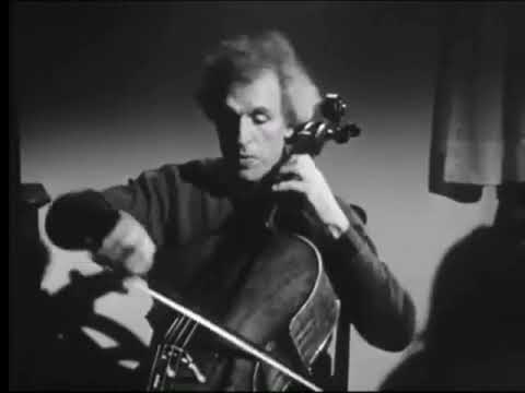 Paul Tortelier plays Beethoven's D Major Sonata, 1st Movement (abridged, part of a Documentary)