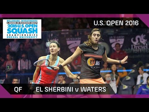 Squash: El Sherbini v Waters - U.S. Open 2016 - QF Highlights