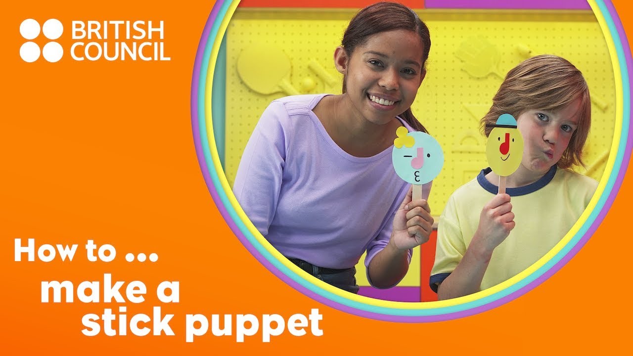 How to make a stick puppet
