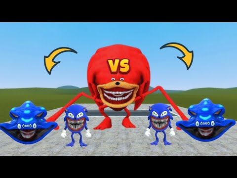Comparison of Shin sonic monster fights with the sonic the hadgehogs in gmod