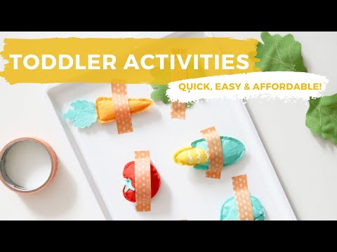 Quick, Easy + Affordable Toddler Activities | Parenting + Family Fun!