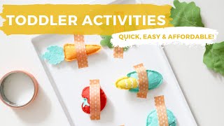 Quick, Easy + Affordable Toddler Activities | Parenting + Family Fun!