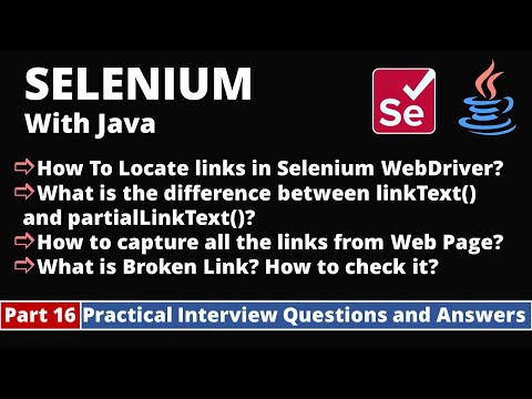 Part1 Selenium with Java Tutorial Practical Interview Questions and Answers Selenium WebDriver