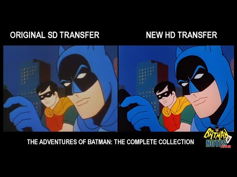 "Adventures of Batman: The Complete Collection" Side by Side Difference