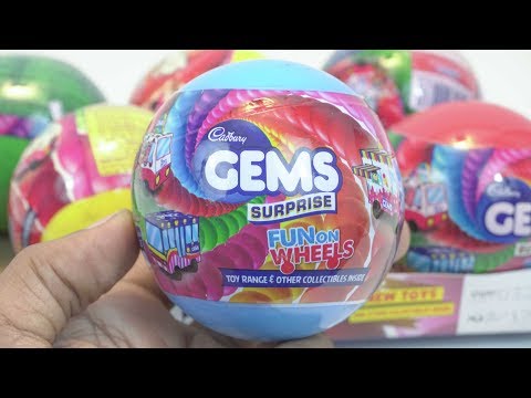 New Cadbury gems Surprise Balls Fun On Wheels✔