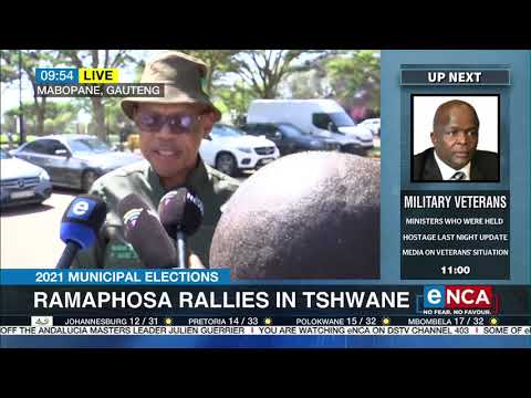 Ramaphosa campaigns in Tshwane