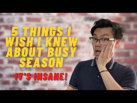 BIG 4 Accounting Busy Season- 5 Things I Wished I Knew