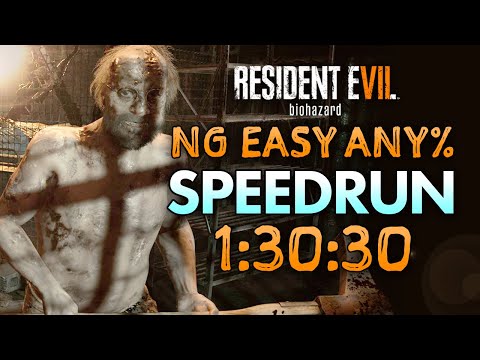 Resident Evil 7 Speedrun | NG Easy | 1h:30m:30s