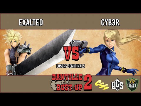 Danville Dust-Up 2  -  Losers Semifinals  -  Exalted(Cloud) Vs. Cyb3r(Zero Suit samus)