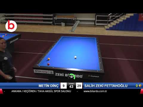 METİN DİNÇ & SALİH ZEKİ FETTAHOĞLU Bilardo Maçı - 2019 TÜRKİYE KUPASI 2.ETAP ERKEKLER-3.ÖN ELEME