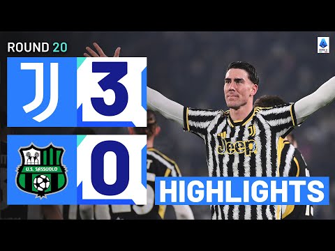 JUVENTUS-SASSUOLO 3-0 | HIGHLIGHTS | Vlahović incredible brace leads Juve to win | Serie A 2023/24