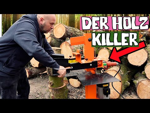 Electric log splitter test ATIKA cracks everything!
