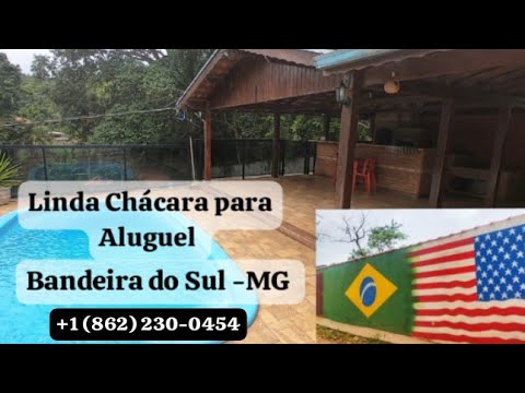 CHÁCARA PARA ALUGUEL EM BANDEIRA DO SUL-MG #chácara #mg 