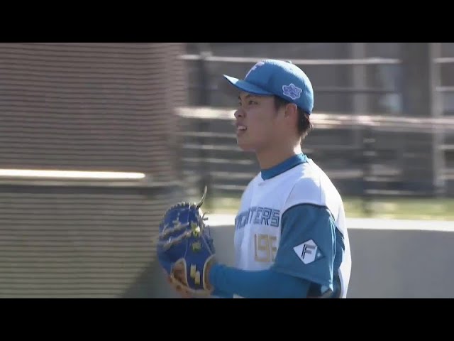 【ファーム】デビューから4戦連続無失点!! ファイターズ・孫易磊が三振で試合を締める!! 2024年5月17日 北海道日本ハムファイターズ 対 東京ヤクルトスワローズ