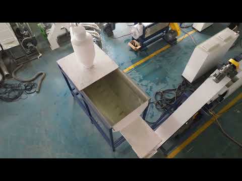 PP/PE-afvalfolie-recyclingwas- en pelletiseerlijn | Video van testrun vóór verzending