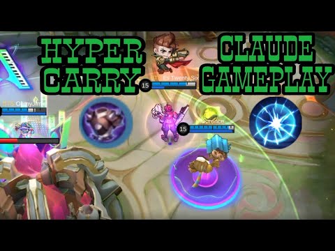 HYPER CARRY!!! CLAUDE GOLD LANE GAMEPLAY | CLAUDE BEST BUILD | MOBILE LEGENDS