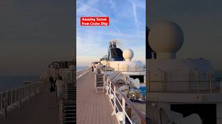 Sunset from MSC Cruise Ship