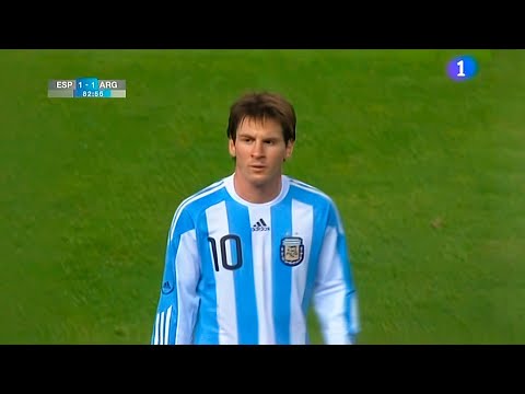 Lionel Messi vs Spain (Friendly) 2009-10