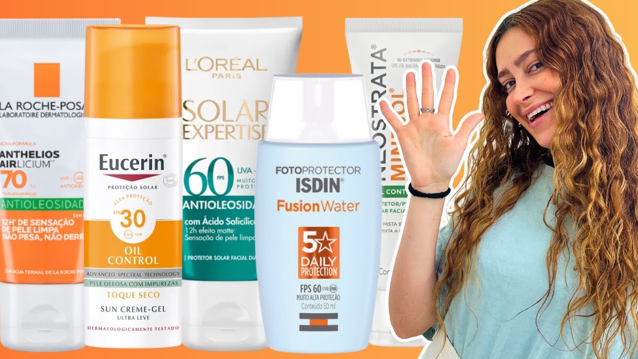 TOP 5 Protetores Solares para Peles Oleosas e com Acne (que você vai ADORAR usar)