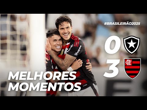 BOTAFOGO 0 X 3 FLAMENGO | MELHORES MOMENTOS | BRASILEIRÃO (15/10/25)