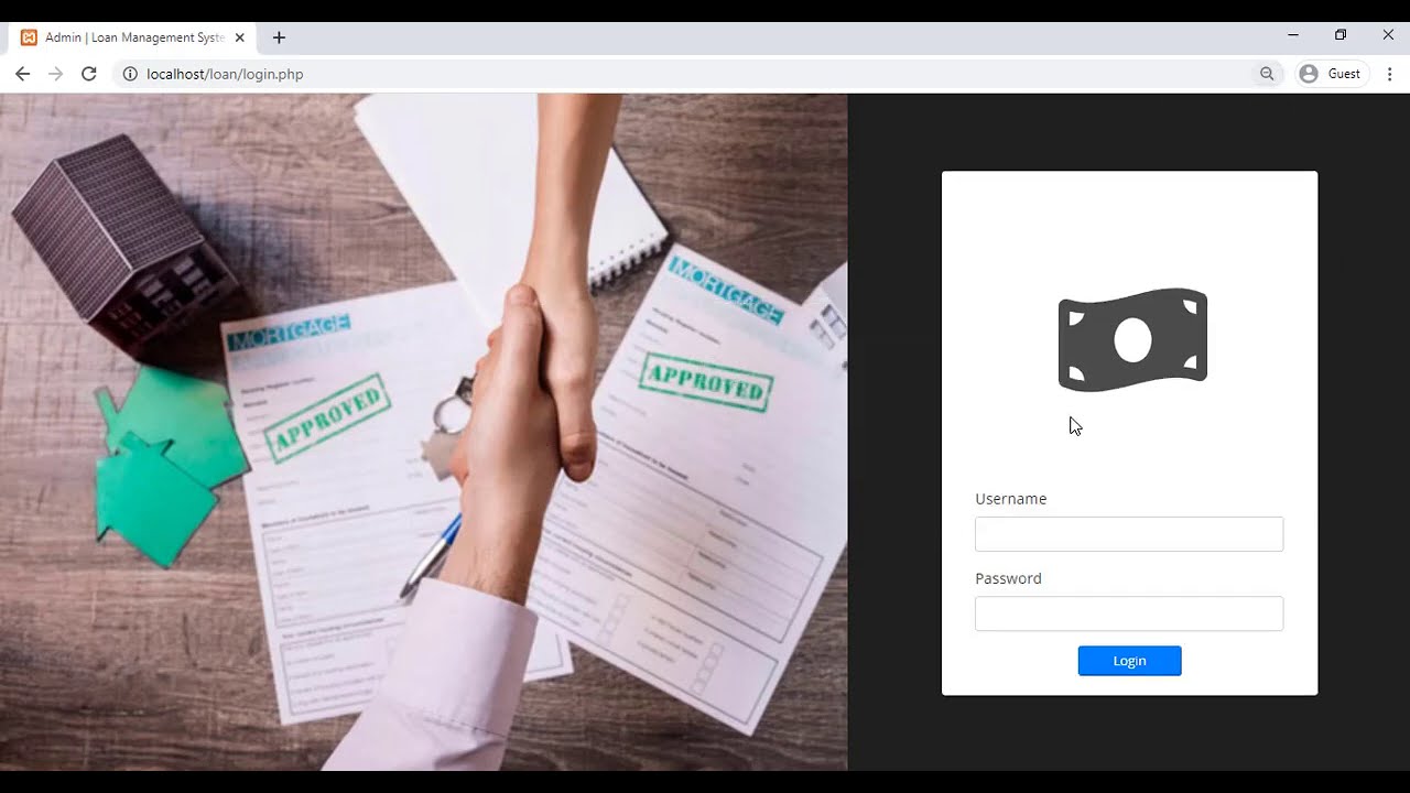 Loans Management System using PHP DEMO