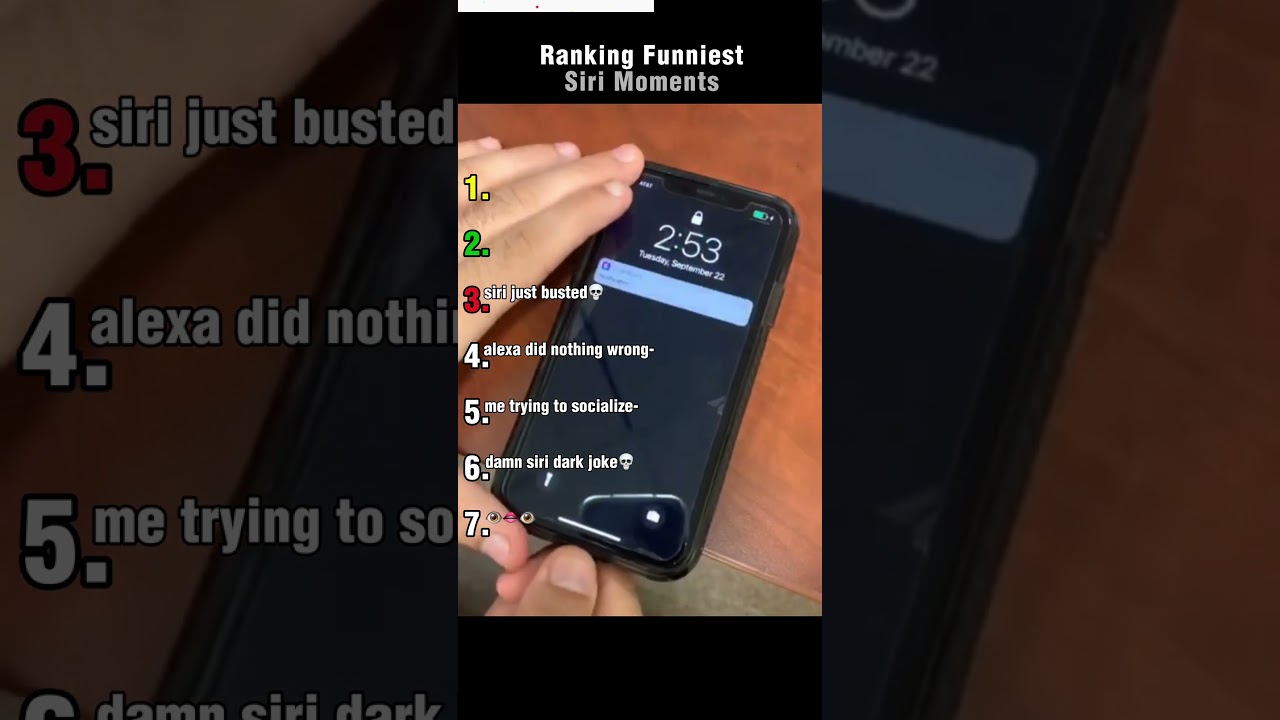 Ranking Funniest Siri Moments #tiktok #usa #siri #heysiri