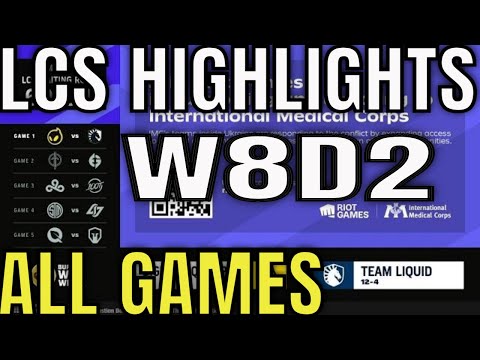 LCS Highlights ALL GAMES W8D2 Spring 2022 | Week 8 Day 2