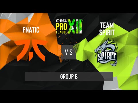 CS:GO - Fnatic vs. Team Spirit [Dust2] Map 1 - ESL Pro League Season 12 - Group B - EU