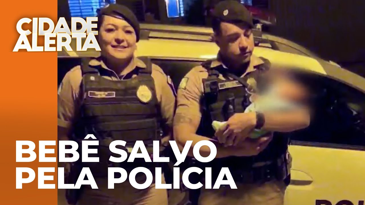 Bebê de 10 dias é salvo pela polícia militar após se engasgar com leite materno
