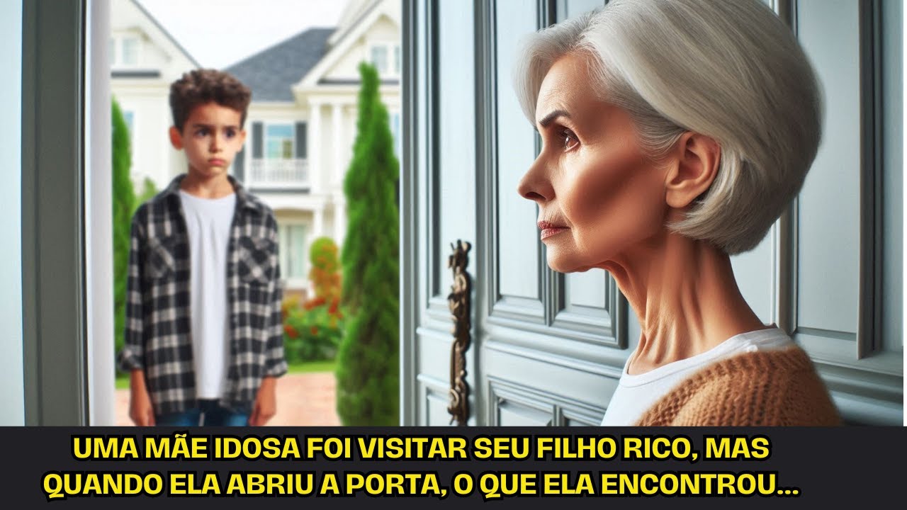 Uma mãe idosa foi visitar seu filho rico, mas quando ela abriu a porta, o que ela encontrou...