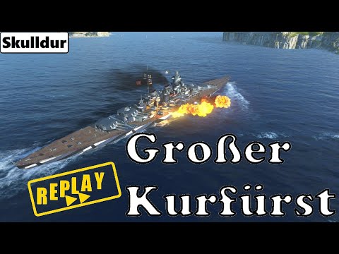 Großer Kurfürst (185k DMG) Gameplay // World of Warships Gastreplay