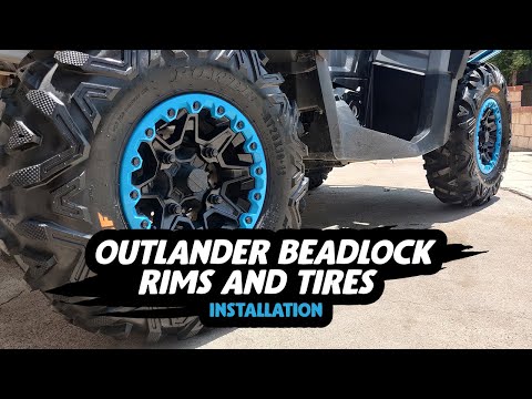 Can Am Outlander Rims and Tires Install
