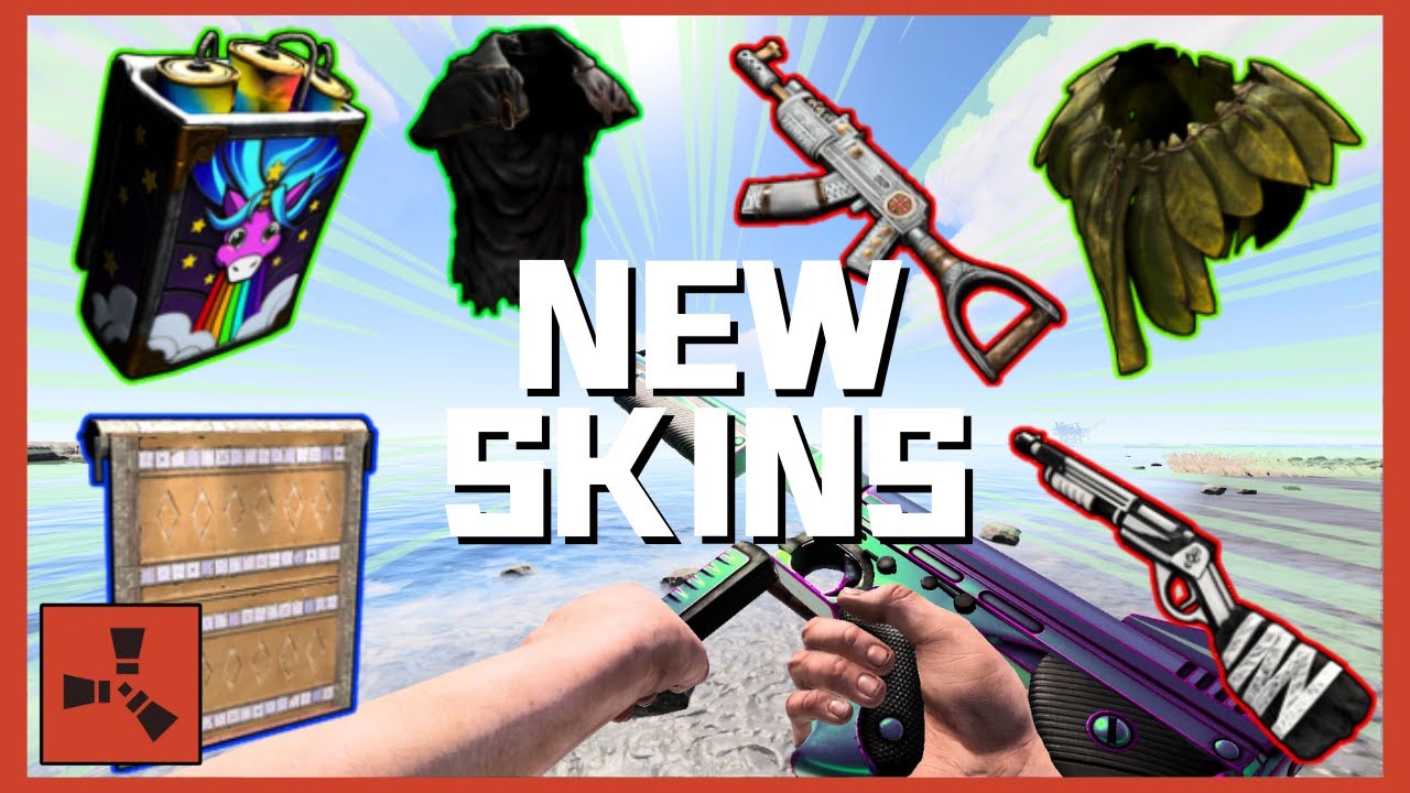 RUST New skin updated on August 17th | Chameleon Thompson,Knights Templar AR,Rainbow Pony Satchel