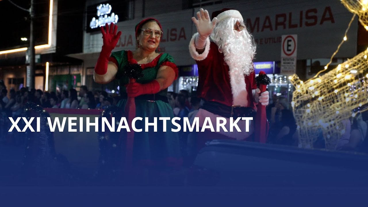 XXII Weihnachtsmarkt: Ibirama vive noite mágica com desfile de lanternas