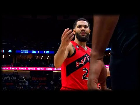 Fred VanVleet Gets Tossed from the Game - Raptors vs Pelicans