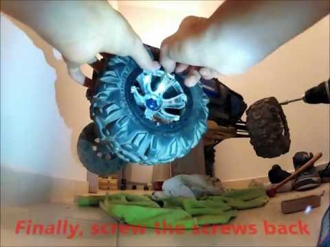 how to renew the wheel rims in Traxxas SUMMIT