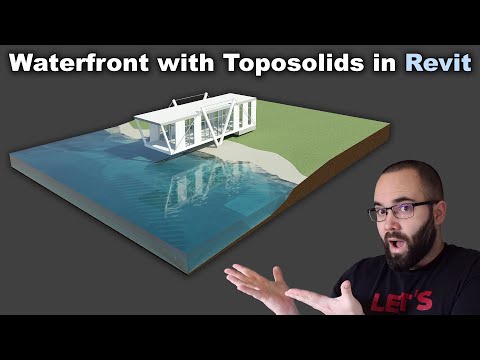 Waterfront with Toposolids in Revit Tutorial