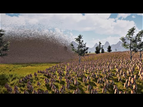 1000 Auto Archers vs 100000 Romans