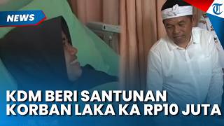 Dedi Mulyadi Jenguk Korban Laka KA di Bekasi, Beri Santunan Rp10 Juta untuk Biaya Pemulihan