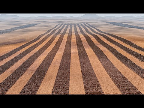 10 LINES OF ROMAN GENERALS vs 25.000 TROLLS - Ultimate Epic Battle Simulator 2 UEBS 2