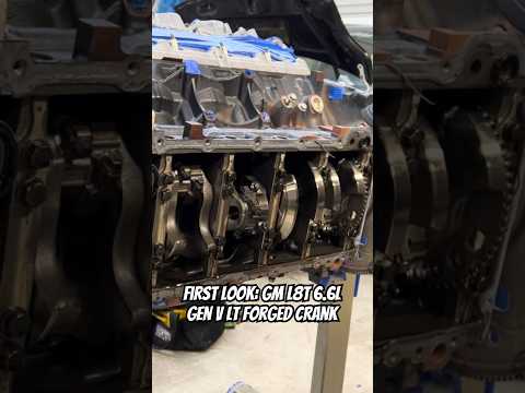 First Look: GM’s NEW L8T 6.6L V8 FORGED CRANKSHAFT #automobile #mechanic #l8t #gmc #gm #enginebuild