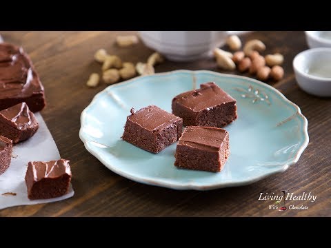 Raw, No-bake BROWNIES (without dates) (Vegan & Paleo)