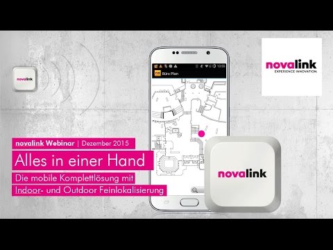 novalink Webinar "novaBEACON – kostengünstige Feinlokalisierung Indoor und Outdoor"