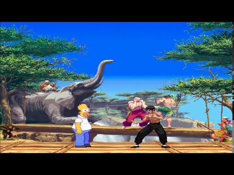 MUGEN: BRUCE LEE VS HOMER SIMPSON