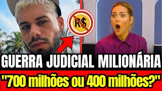 ZÉ FELIPE BLOQUEIA 💰 R$ 200 MILHÕES de Virginia - GUERRA JUDICIAL MILIONÁRIA