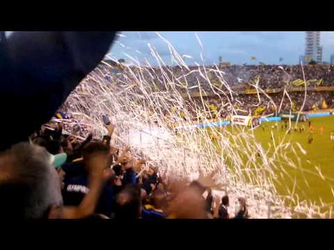 "Recibimiento Rosario Central vs Sarmiento de Junin fecha 8 - 2016" Barra: Los Guerreros • Club: Rosario Central • País: Argentina