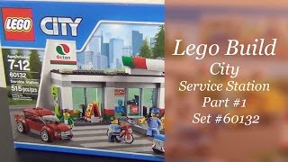 YouTube thumbnail: Let' Build - LEGO City Service Station Set #60132 - Part 1