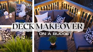 DECK MAKEOVER on a BUDGET! (Easy and Affordable Deck Styling and Decorating Idea)